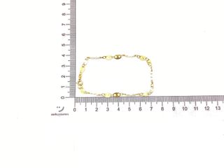 pulsera oro 18k con piedra con perla