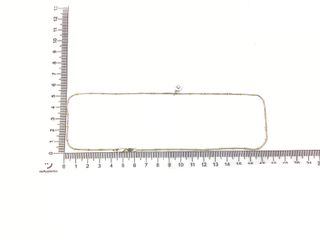 collar oro 18k con piedra con diamante 20.5cm