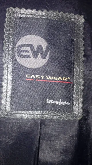 Chaqueta de cuero caballero negra