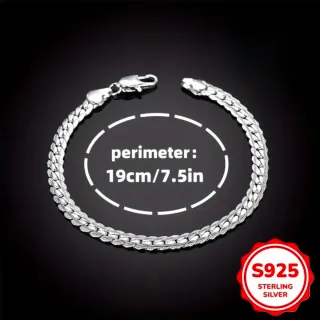 Pulsera Plata 925 de Eslabones Nueva