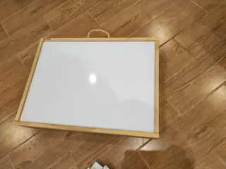 R-cre@ Pizarra Blanca de luz, con Marco de Madera