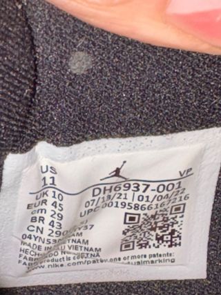 Nike Jordan React Element 45 Negro Rojo