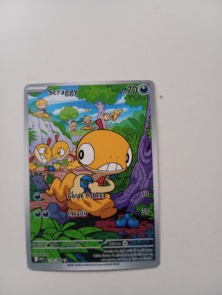 Carta Pokémon Scraggy Básico 70 HP