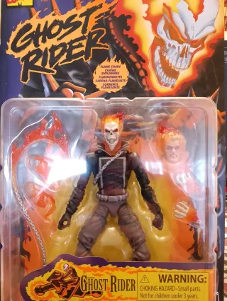 Figura Ghost Rider con Cadena de Fuego