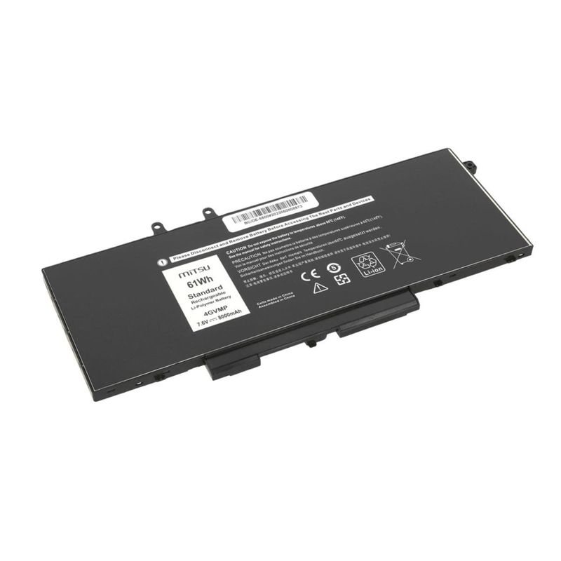 Mitsu Batería para Dell Latitude 12 (5285), 12 (5289), 5290 (4800 mAh) 7.6V afbeelding 2