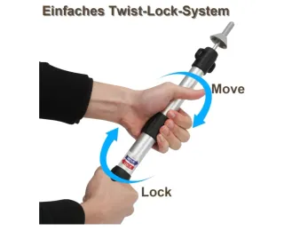 Barras telescópicas aluminio ajustables funda