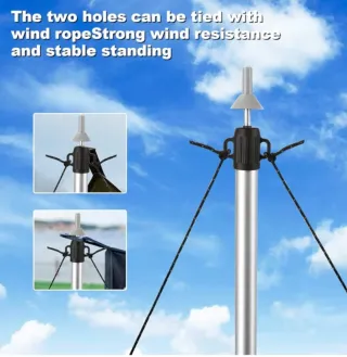 Barras telescópicas aluminio ajustables funda