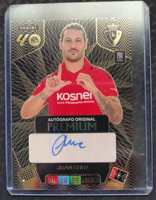 Cromo Autógrafo Premium Juan Cruz Panini