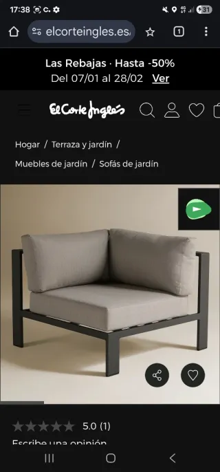 Rinconera aluminio Chicago El Corte Ingles