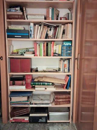 Librería Estanterías Madera y Metal