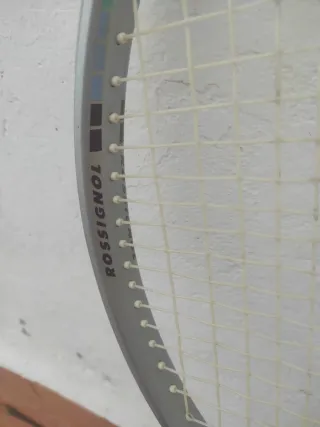 Raqueta de tenis plateada Con funda Escuxo ofertas