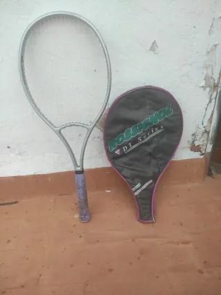 Raqueta de tenis plateada Con funda Escuxo ofertas