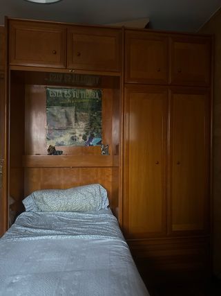 Armario doble con cama abatible