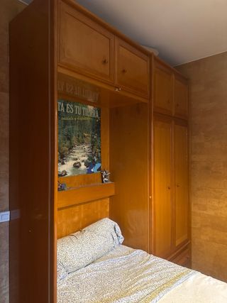 Armario doble con cama abatible