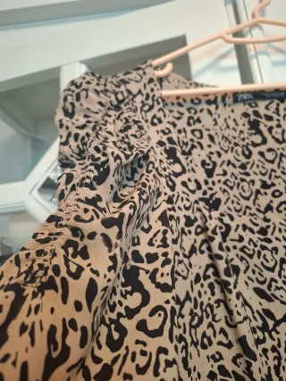 Vestido estampado leopardo talla M