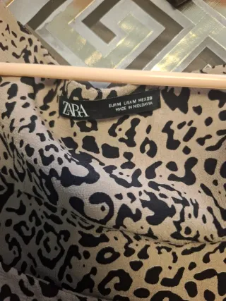 Vestido estampado leopardo talla M