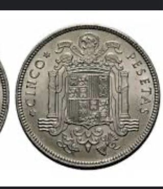 Moneda Antigua 5 Pesetas