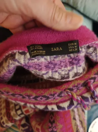 Falda midi lana estampada