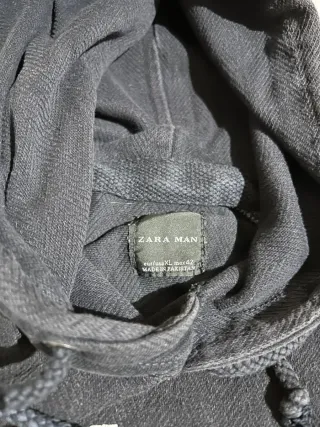 Sudadera Zara Hombre Negra y Gris