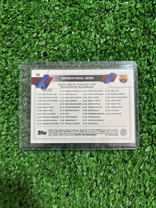 Gavi Generational Gems /99 Topps UCC Flagship