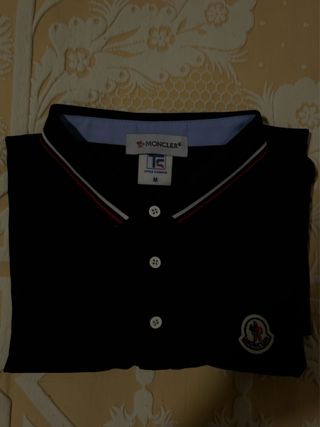 Polo Moncler Hombre Negro