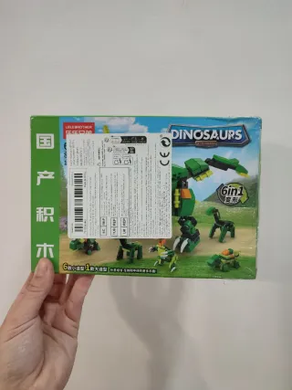 Juego Bloques Construcción Dinosaurios 6 en 1