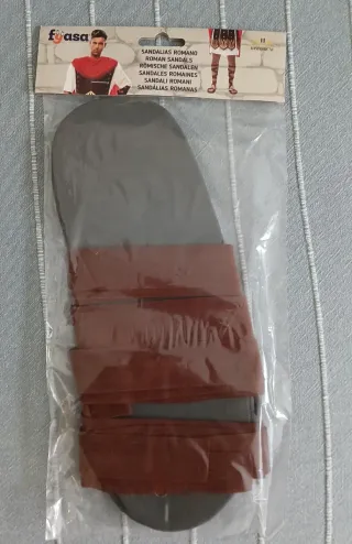 Disfraz Romano Toga,  Corona y Sandalias