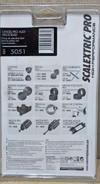 CHASIS AUDI R8 SCALEXTRIC PRO