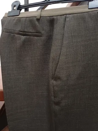 Pantaloni classici verde scuro