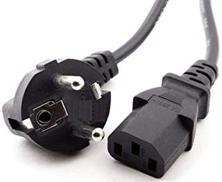 Cable de Alimentación Schuko Tipo F C13 Cable para Torre, Negro, Nuevo