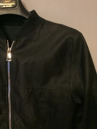 Giacca donna ecopelle nera