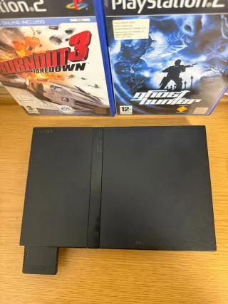 Consola PlayStation 2 Negra + 2 Juegos