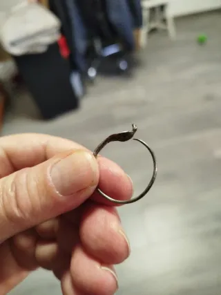 Pendientes de plata época medieval o anterior