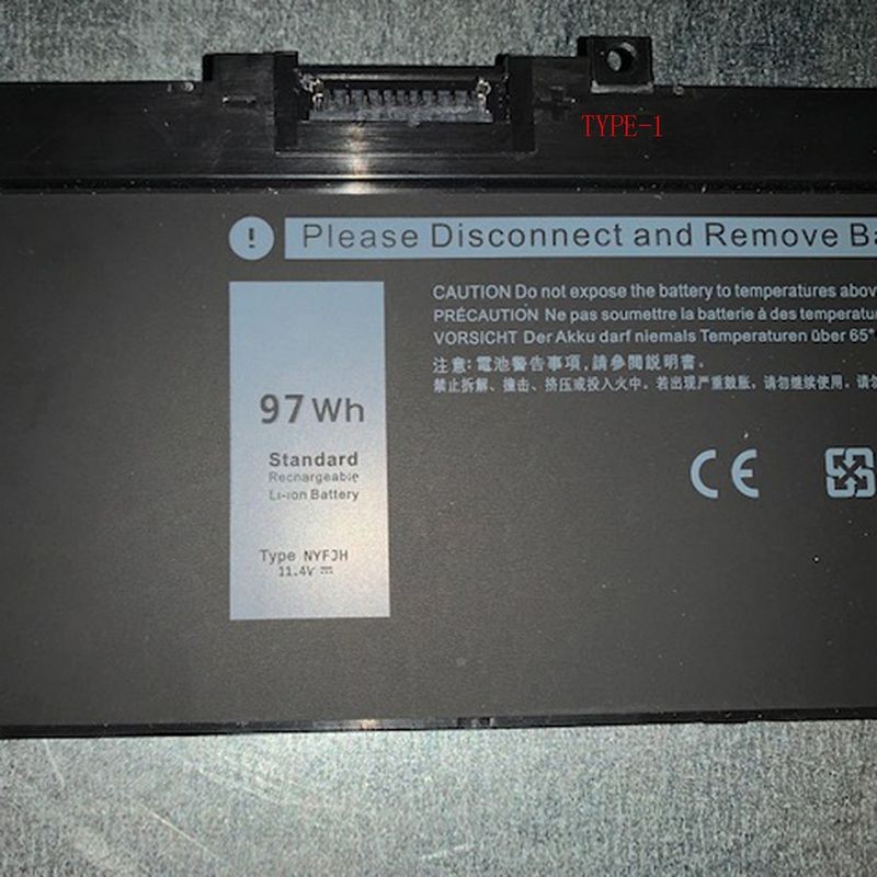 Batería portátil Dell Precision 7730 7530 7540 7730 7740 Series 11,55 V 6000 mAh 0VRX0J 6 celdas Tipo 1 afbeelding 2
