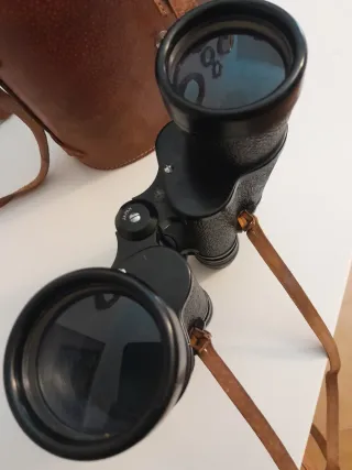 Prismáticos 12x50 con funda de cuero