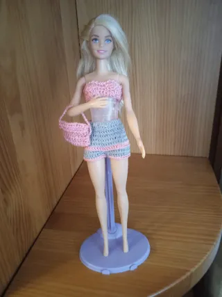 Traje de crochet para Barbie