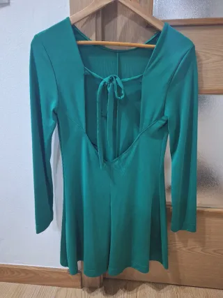 Mono verde Zara Talla M