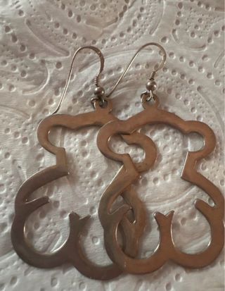 Hermosos Pendientes Tous Plata