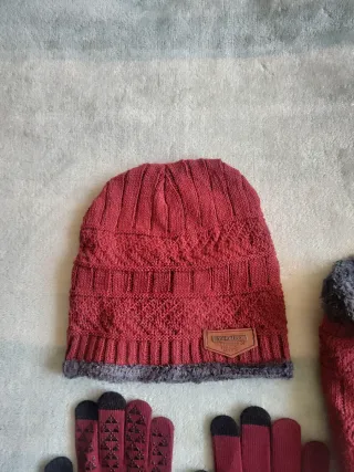 Gorro, bufanda y guantes invierno talla unica