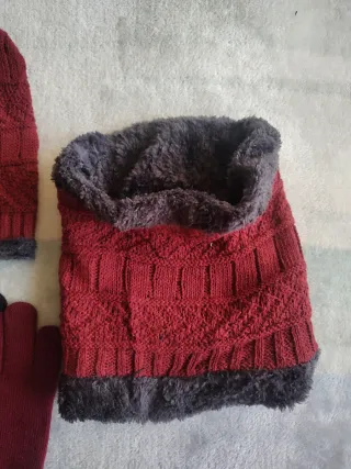 Gorro, bufanda y guantes invierno talla unica
