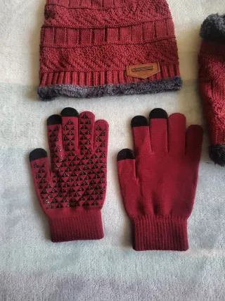 Gorro, bufanda y guantes invierno talla unica