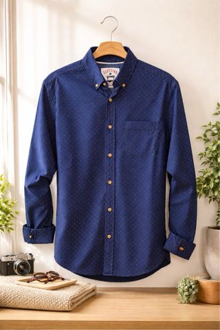 Camisa azul hombre talla M