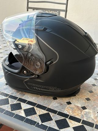 Casco Scorpion Exo 491 West Negro + guantes Hels