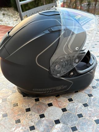 Casco Scorpion Exo 491 West Negro + guantes Hels