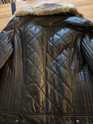 Chaqueta Geox Piel Marrón Mujer