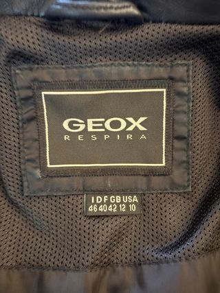 Chaqueta Geox Piel Marrón Mujer