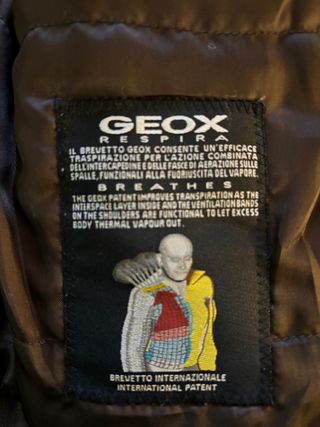 Chaqueta Geox Piel Marrón Mujer