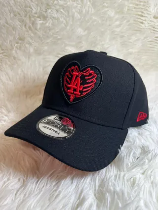 Gorra New Era 9Forty A Frame Negra/Rojo Los angele