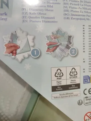 Cuadro Diamantes Frozen Glow in the Dark