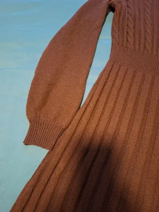 Vestido punto marrón Shein